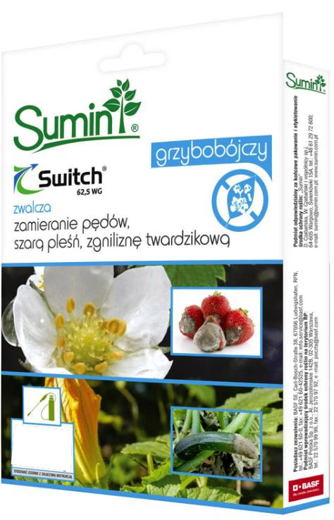 switch 62.5 wg, switch fungicyd, cyprodynil fludioksonil, fungicyd syngenta, środek grzybobójczy switch, ochrona roślin fungicyd, fungicyd do oprysku, preparat grzybobójczy wg
