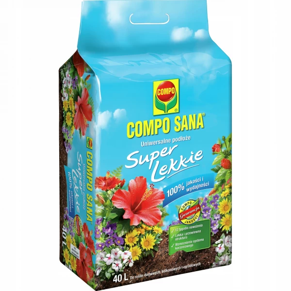 Ziemia uniwersalna podłoże super lekkie COMPO SANA 40L