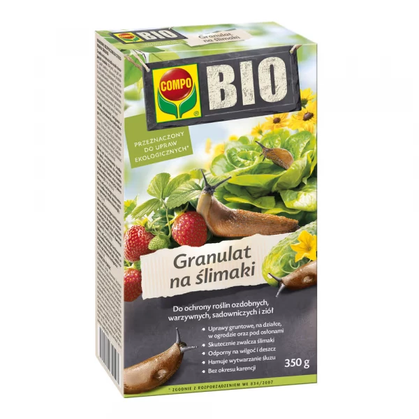 Granulat na ślimaki fosforan żelaza Compo Bio 350 g