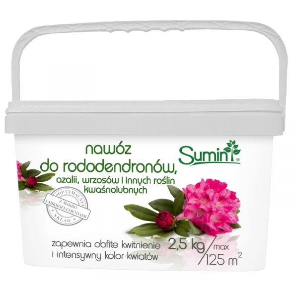 Nawóz do rododendronów, azalii, wrzosów i innych roślin kwaśnolubnych Sumin 2,5 kg