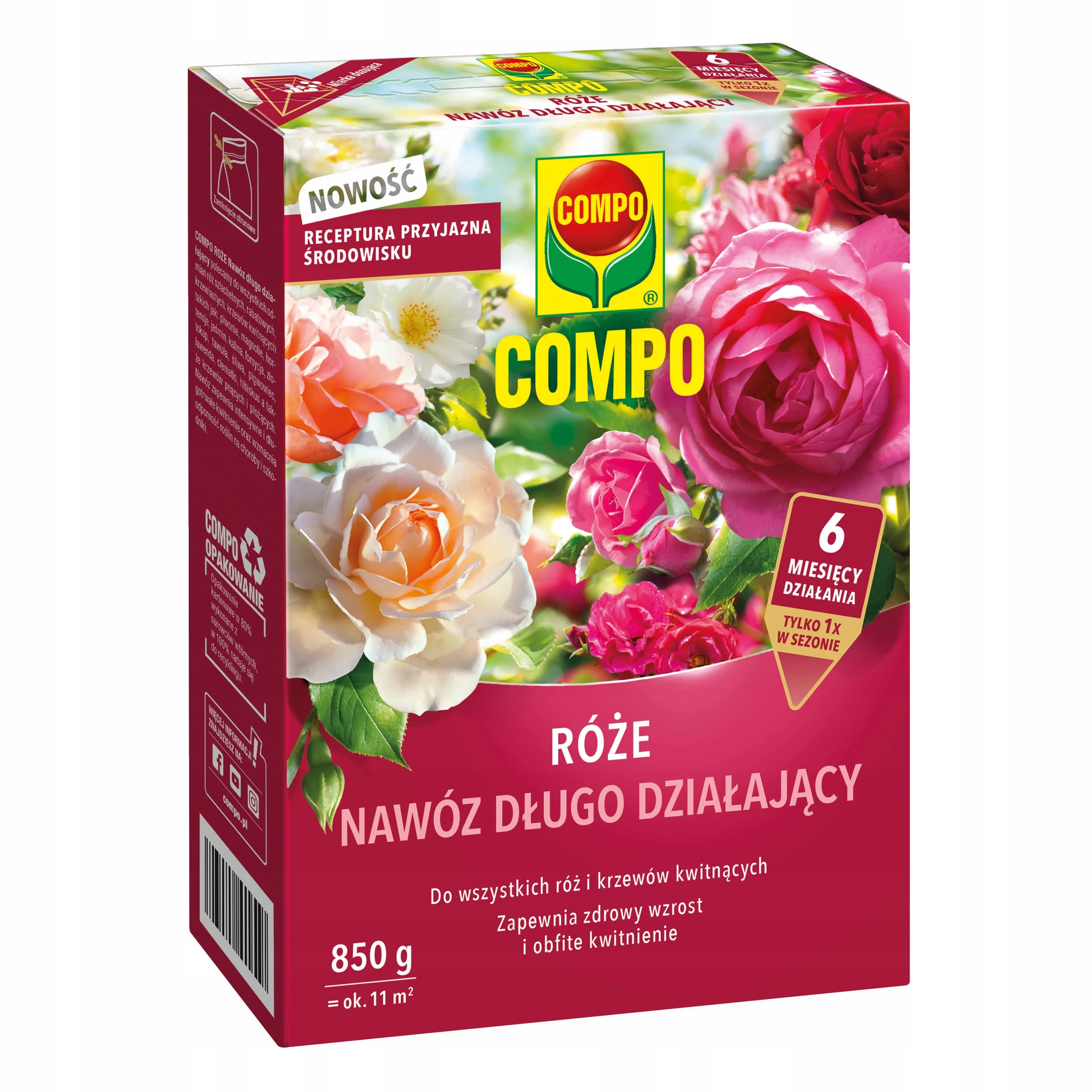 nawóz do róż, nawóz ogrodowy do róż, nawóz granulowany do róż, nawożenie róż w ogrodzie, COMPO róże nawóz, nawóz do roślin ozdobnych, nawóz do rabat ogrodowych, nawóz do ogrodu