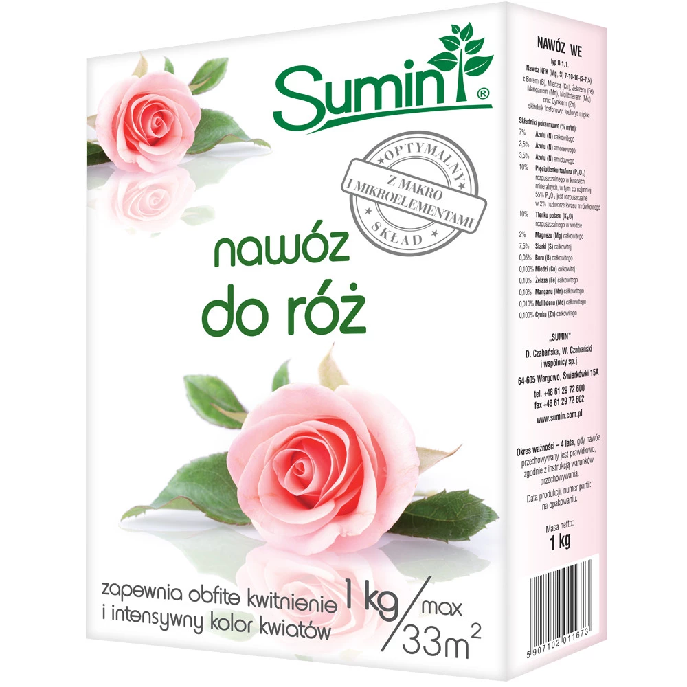 nawóz do róż, nawóz do róż granulowany, nawóz SUMIN róże, nawożenie róż w ogrodzie, nawóz mineralny do róż, nawóz ogrodowy róże, składniki odżywcze dla róż, pielęgnacja róż nawożenie