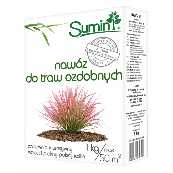 Nawóz do traw ozdobnych Sumin 1 kg