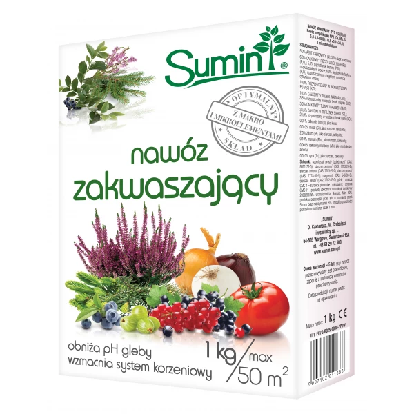 Nawóz zakwaszający Sumin 1 kg