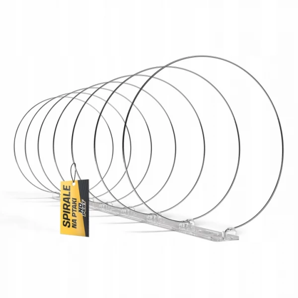 Spirale odstraszające na ptaki, gołębie ze stali nierdzewnej NO PEST® 33 cm