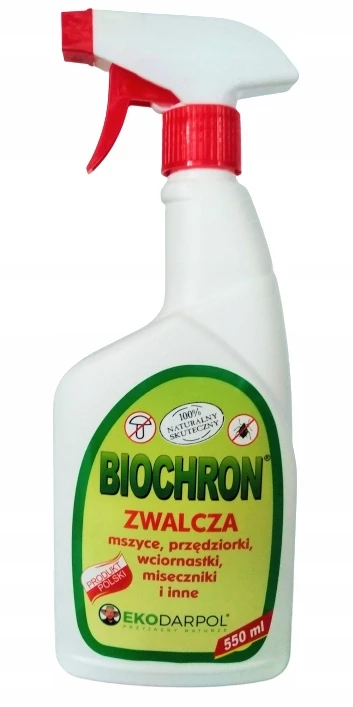 ekodarpol biochron, preparat na mszyce, środek na przędziorki, naturalny oprysk roślin, spray na szkodniki roślin, preparat ekologiczny rośliny, środek na wciornastki, oprysk na rośliny domowe, biochron 550 ml, preparat do ogrodu.
