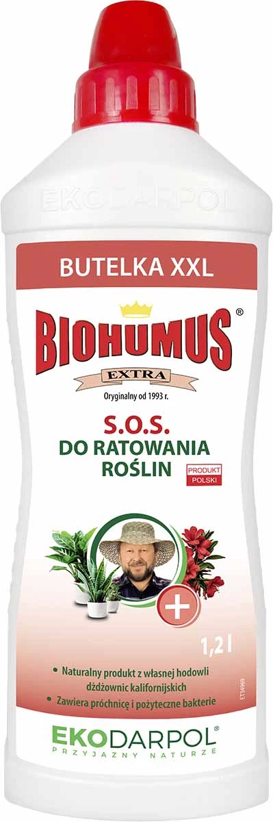 Biohumus Extra SOS, biohumus do ratowania roślin, nawóz organiczny SOS, nawóz mikrobiologiczny, biohumus koncentrat, nawóz do roślin osłabionych, nawóz do roślin doniczkowych, nawóz do ogrodu, biohumus płynny, naturalny nawóz do roślin, nawóz ekologiczny, nawożenie roślin
