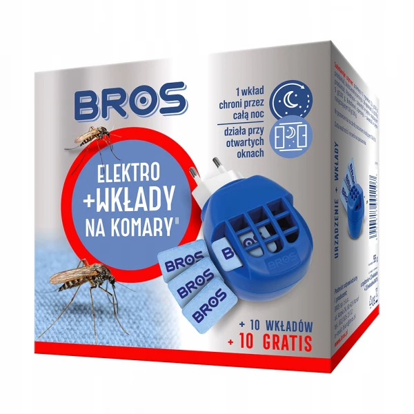Elektrofumigator z wkładem na komary i owady BROS