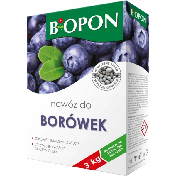 Nawóz Biopon Nawóz do borówek granulat BROS 3 kg