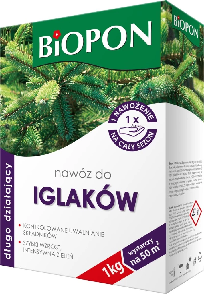 nawóz do iglaków, nawóz do tui, biopon nawóz iglaki, nawóz granulowany iglaki, nawóz do świerków, nawóz NPK iglaki, nawóz z magnezem iglaki, nawóz do cyprysów, nawóz długo działający iglaki, bros biopon nawóz
