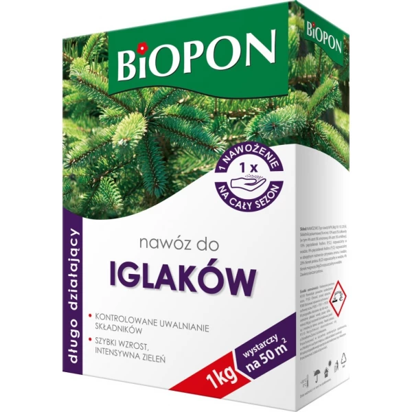Nawóz do iglaków długo działający Biopon BROS 1 kg