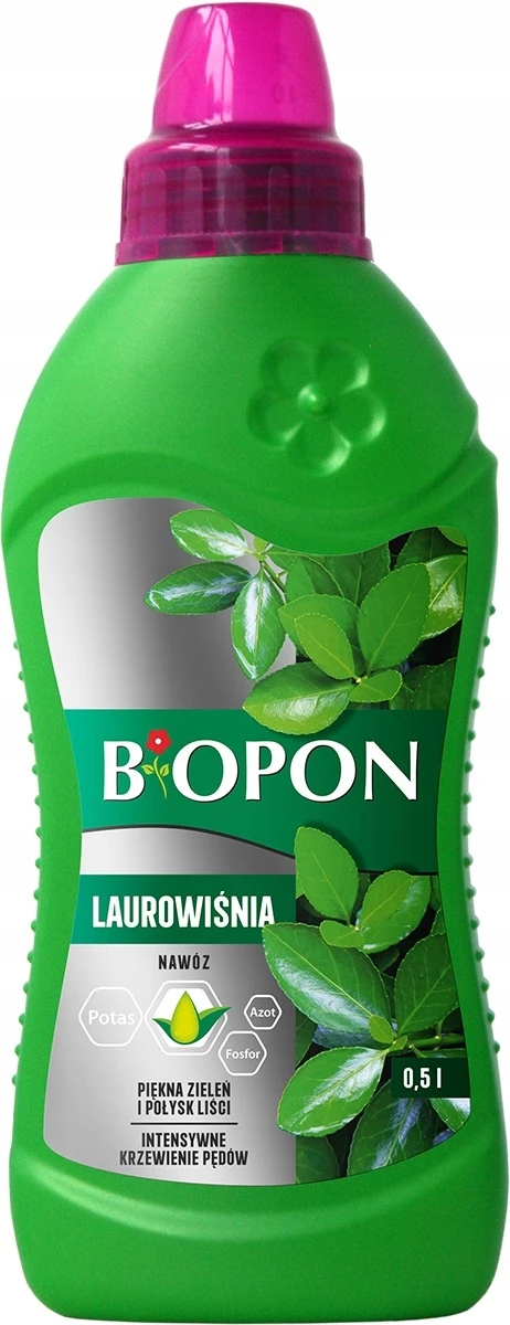 nawóz do laurowiśni, Biopon BROS 500 ml, nawóz Biopon do laurowiśni, płynny nawóz do laurowiśni, nawóz wieloskładnikowy do krzewów ozdobnych, nawóz do laurowiśni w donicy, nawóz do laurowiśni w gruncie, nawóz do roślin ozdobnych, nawóz NPK do laurowiśni, Biopon nawóz płynny 0,5 l