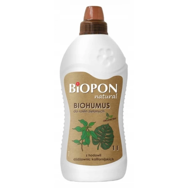 Nawóz natural Biohumus do roślin zielonych Biopon BROS 1L
