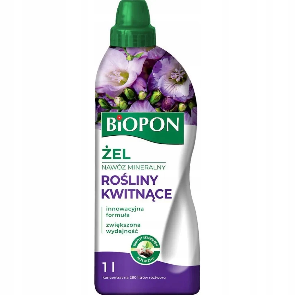 nawóz do roślin kwitnących, Biopon, nawóz do kwiatów doniczkowych, nawóz do roślin ozdobnych, nawóz do kwiatów balkonowych, nawóz do roślin ogrodowych, nawóz do podlewania roślin, żelowy nawóz mineralny, nawóz z mikroelementami, nawóz Biopon do kwiatów, nawóz do roślin ozdobnych, koncentrat nawozowy do roślin