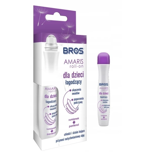 Preparat łagodzący ukąszenia owadów roll-on dla dzieci Bros Amaris 15 ml