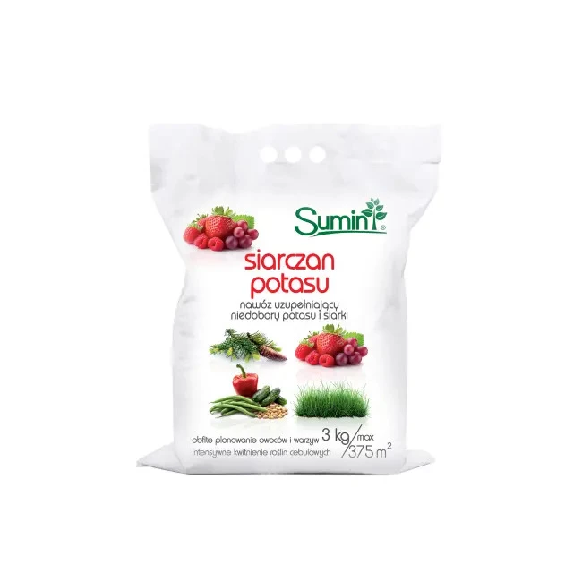 siarczan potasu, siarczan potasu 3 kg, nawóz potasowy, nawóz potasowo-siarkowy, nawóz z potasem i siarką, nawóz do warzyw, nawóz do truskawek, nawóz do malin, nawóz do borówek, nawóz do winorośli, nawóz do trawnika, nawóz do iglaków, nawóz do roślin cebulowych, nawóz ogrodniczy