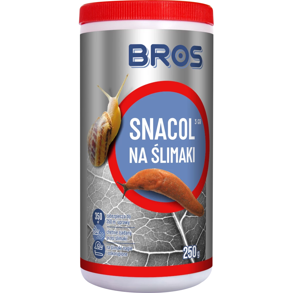 snacol 3 gb, środek na ślimaki, preparat na ślimaki w ogrodzie, granulat na ślimaki, moluskocyd na ślimaki, metaldehyd na ślimaki, środek na ślimaki w warzywach, środek na ślimaki w truskawkach,