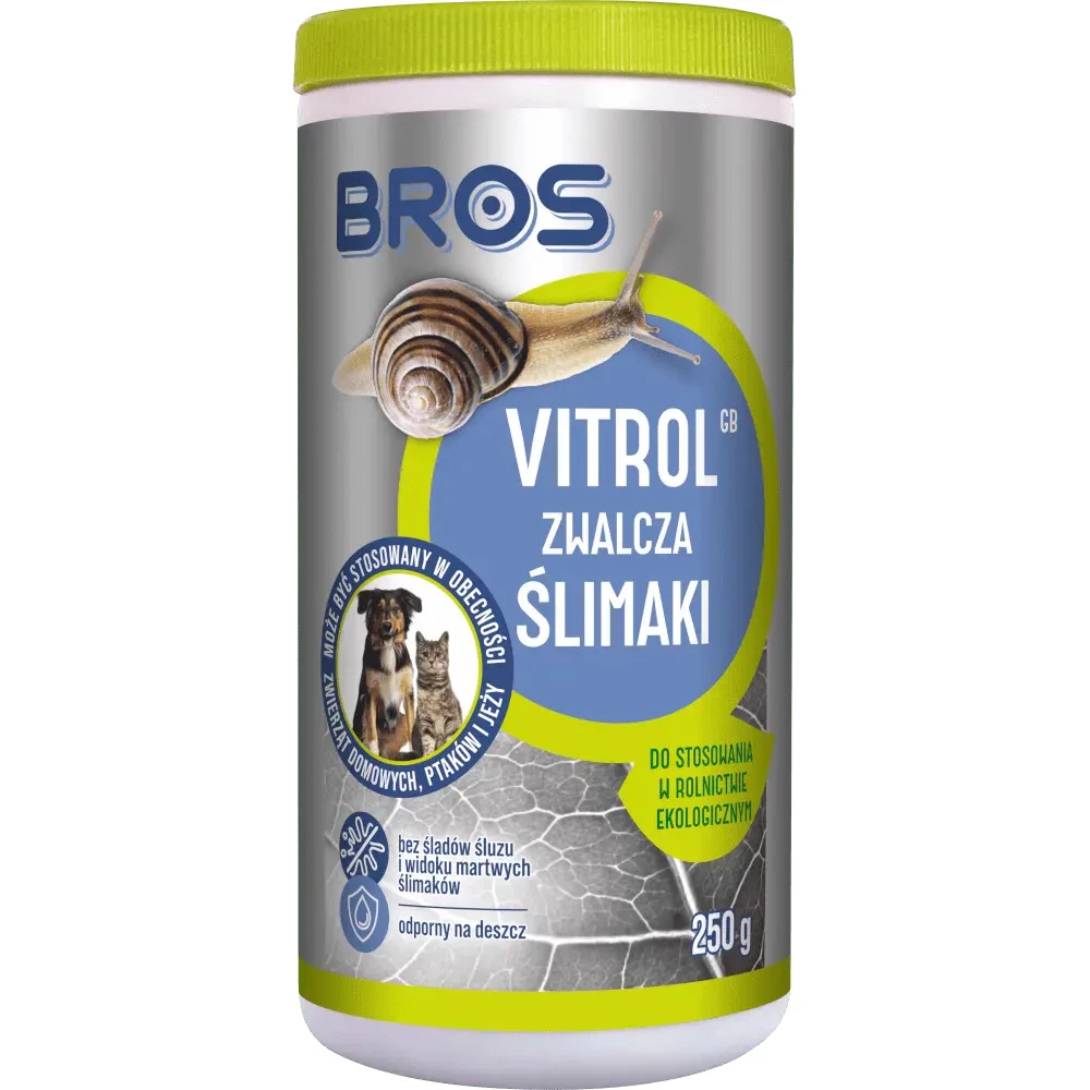vitrol gb, vitrol gb na ślimaki, środek na ślimaki vitrol, granulat na ślimaki, moluskocyd na ślimaki, pirofosforan żelaza na ślimaki, środek na ślimaki w ogrodzie, preparat na ślimaki w warzywach, 