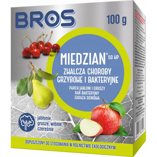 Środek grzybobójczy i bakteriobójczy Miedzian 50 WP Bros 100 g