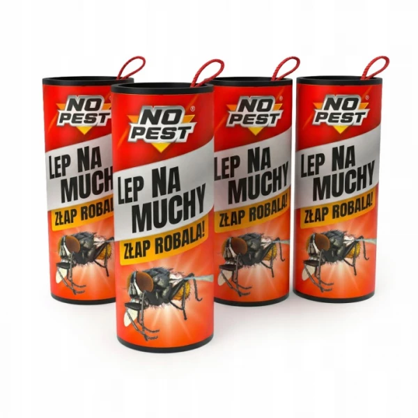 Pułapka na muchy No Pest®. Wabiący lep na muchy 6 szt.