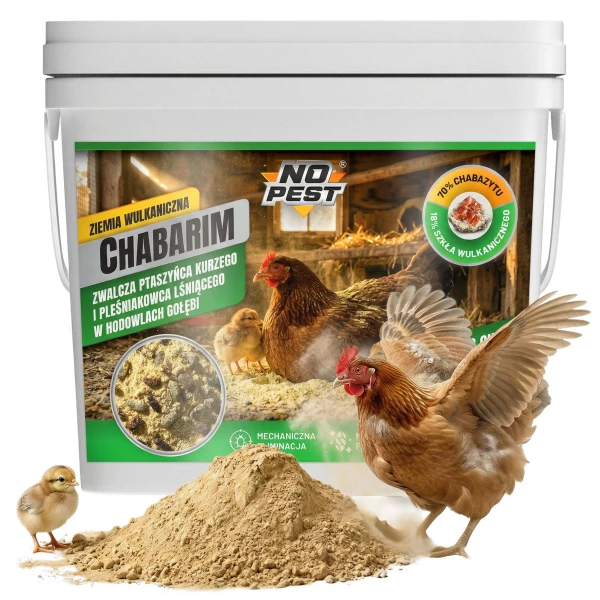 Środek na ptaszyńca kurzego, pleśniakowca ziemia wulkaniczna No Pest® Chabarim 5 kg