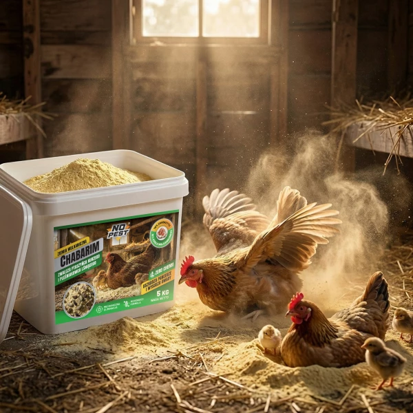 Środek na ptaszyńca kurzego, pleśniakowca ziemia wulkaniczna No Pest® Chabarim 5 kg