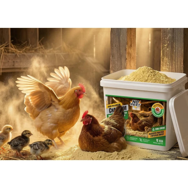 Środek na ptaszyńca kurzego, pleśniakowca ziemia wulkaniczna No Pest® Chabarim 5 kg