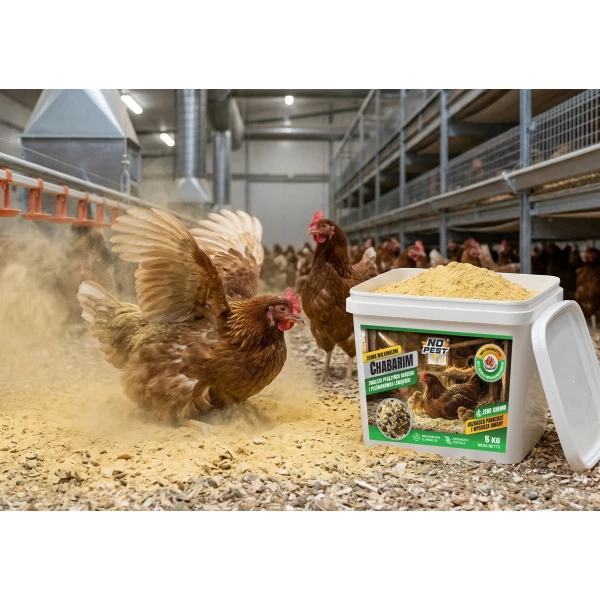 Środek na ptaszyńca kurzego, pleśniakowca ziemia wulkaniczna No Pest® Chabarim 5 kg