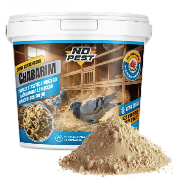 Środek na ptaszyńca na ptaszyńca kurzego pleśniakowca, piórojady do gołębników No Pest® proszek 1 kg 