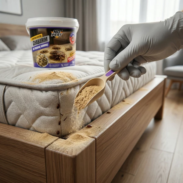 Środek na pluskwy preparat naturalny ziemia wulkaniczna No Pest® proszek 1 kg