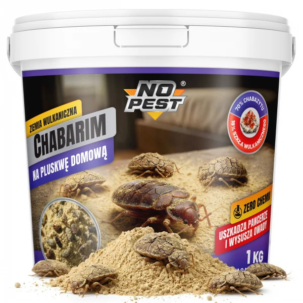 Środek na pluskwy preparat naturalny ziemia wulkaniczna No Pest® proszek 1 kg