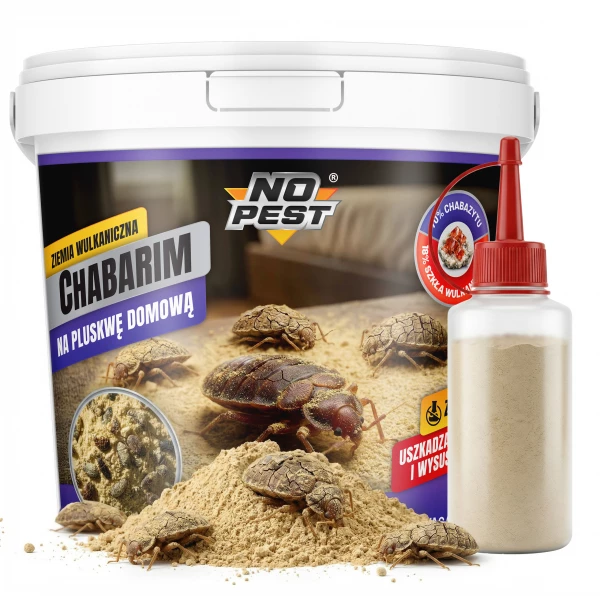 Środek na pluskwy preparat naturalny ziemia wulkaniczna No Pest® proszek 500 g