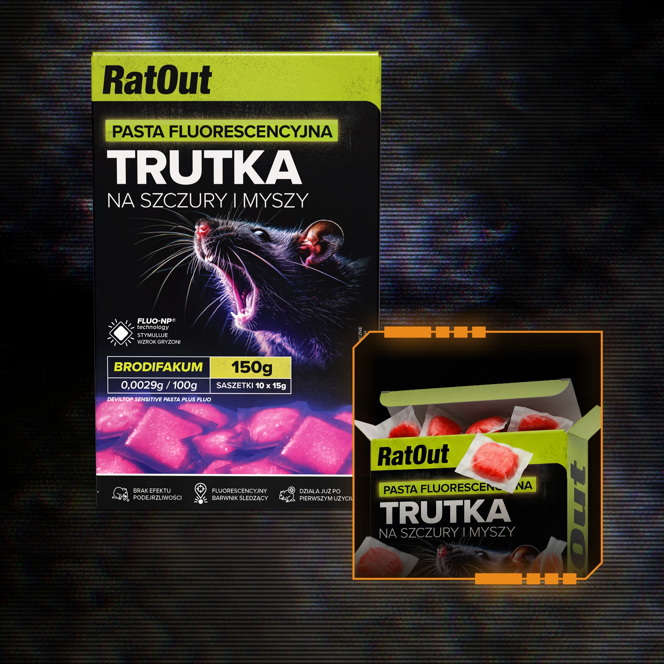 trutka na szczury, trutka na myszy, trutka na gryzonie, pasta na szczury, pasta na myszy, pasta fluo, trutka ratout, brodifakum trutka, fluorescencyjna trutka na gryzonie, trutka uv na szczury, skuteczna trutka na szczury, profesjonalna trutka na myszy, monitoring gryzoni, trutka do deratyzacji