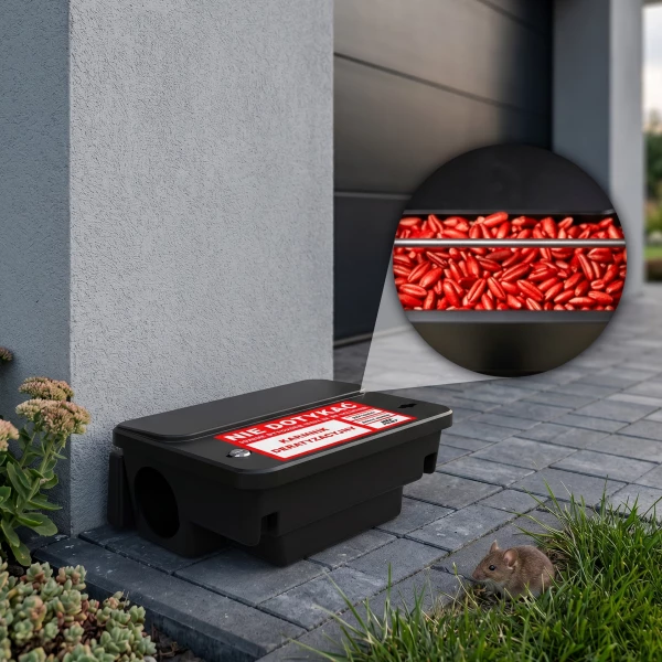 Trutka na szczury i myszy, gryzonie 5 kg No Pest® brodifakum czerwone ziarno