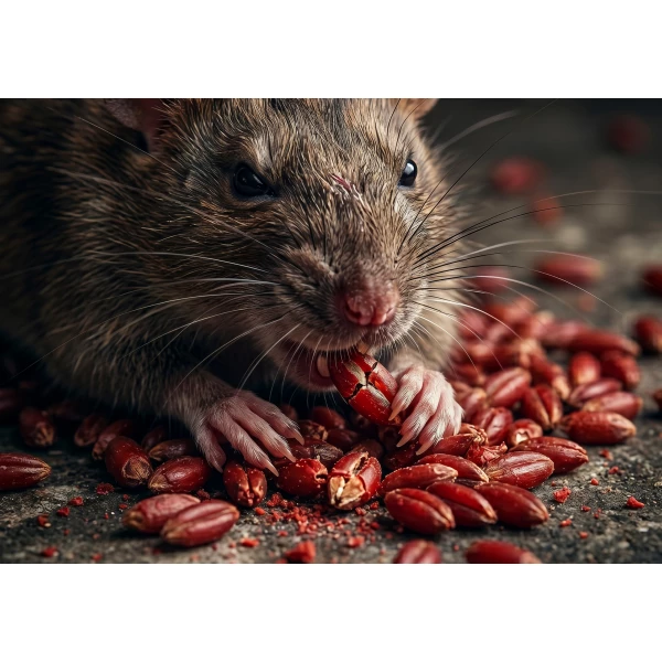 Trutka na szczury i myszy, gryzonie 5 kg No Pest® brodifakum czerwone ziarno