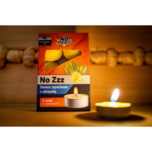 Świeca zapachowa tealight citronella No Pest® 6 szt