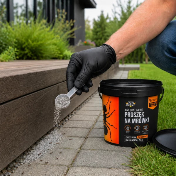 Proszek na mrówki 2 kg No Pest® Ant Done Micro granulat. Środek na mrówki w domu, ogrodzie.