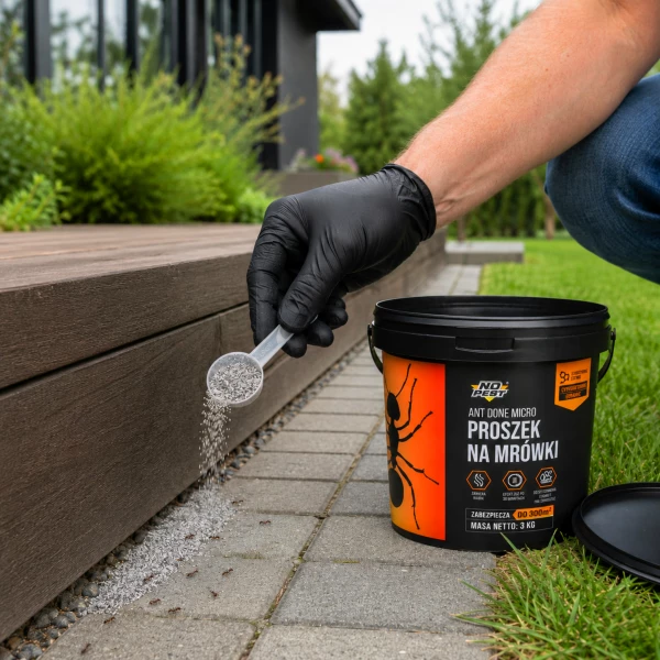 Proszek na mrówki 3 kg No Pest® Ant Done Micro granulat. Środek na mrówki w domu, ogrodzie.