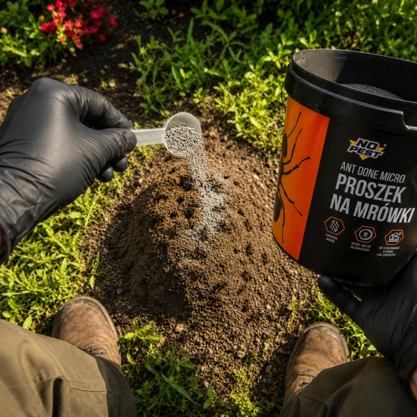 Proszek na mrówki 2 kg No Pest® Ant Done Micro granulat. Środek na mrówki w domu, ogrodzie.