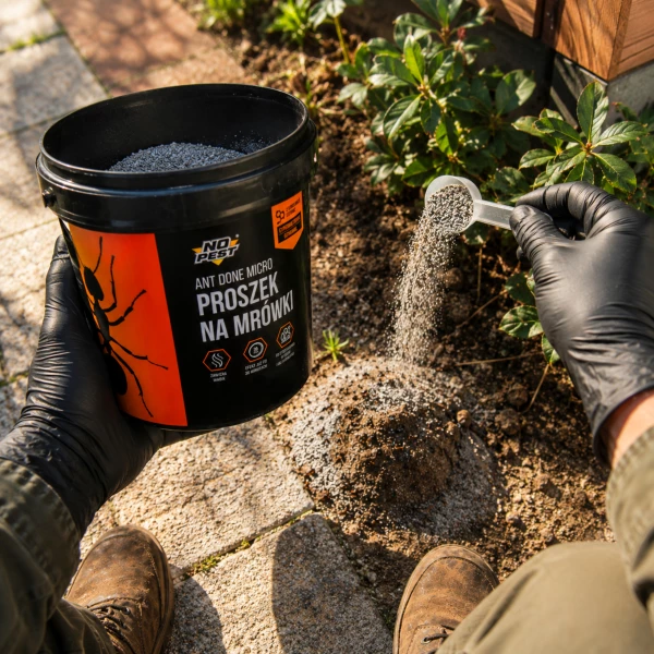 Proszek na mrówki 2 kg No Pest® Ant Done Micro granulat. Środek na mrówki w domu, ogrodzie.
