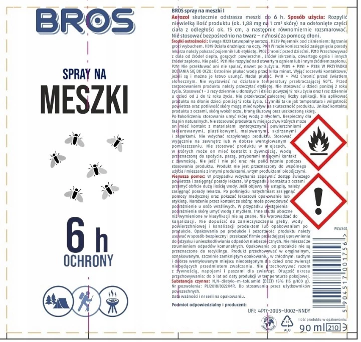 środek na meszki, spray na meszki, bros na meszki, aerozol na meszki, sposób na meszki, preparat na meszki