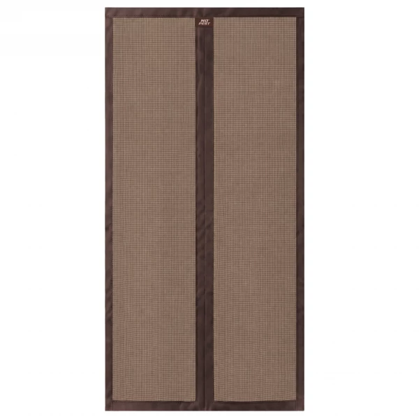 Moskitiera na drzwi balkonowe magnetyczna samozamykająca brązowa 100x210cm Silent Screen No Pest®