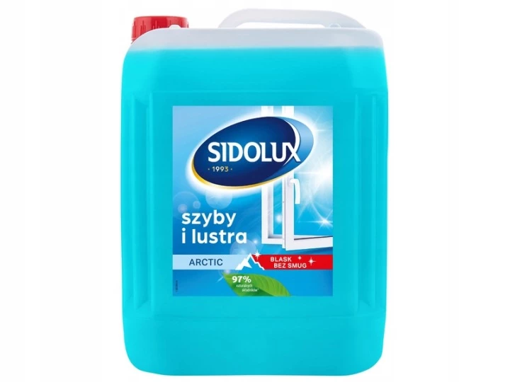 SIDOLUX, SIDOLUX płyn do szyb, płyn do mycia szyb 5 L, płyn do mycia luster, preparat do szyb, środek do czyszczenia okien, płyn do powierzchni szklanych, SIDOLUX Nano Code, płyn do szyb na bazie alkoholu, preparat do usuwania smug, płyn do okien 5 L, płyn do luster 5000 ml, środek do mycia szkła, płyn do szyb do biura, płyn do szyb do domu, SIDOLUX 511076