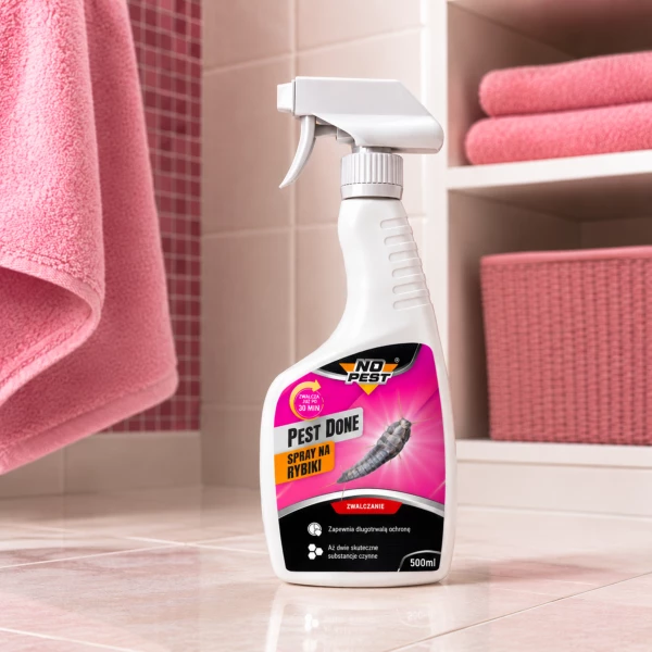 Środek na rybiki cukrowe spray NO PEST. Preparat na srebrzyki 500ml.