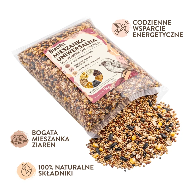 5kg Pokarm dla ptaków zimujących. Ziarno dla ptaków, dla sikorek. Karma BirdFit® Mix.