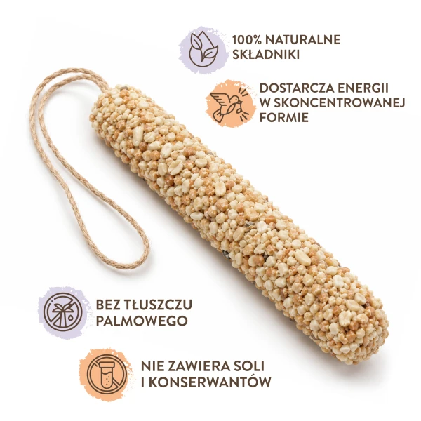 Duża Kolba Tłuszczowa z Orzechami pokarm dla ptaków BirdFit® 200 g 