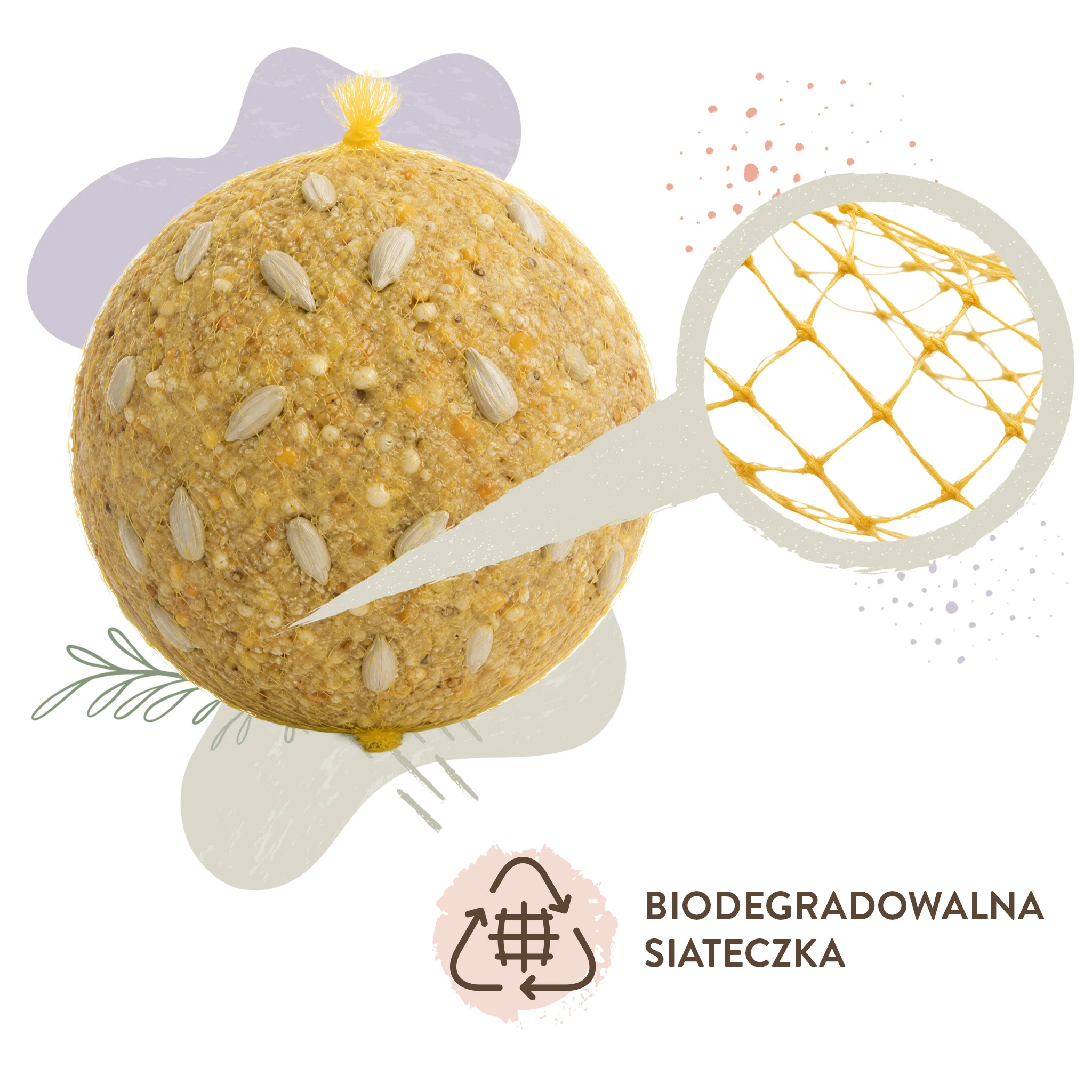 karmnik BirdFit Aria, BirdFit Aria 2w1, karmnik na ziarno i kule tłuszczowe, karmnik dla ptaków 2w1, karmnik tubowy dla ptaków, kule tłuszczowe 6 szt, BirdFit Trio Smaków, kule dla ptaków 90 g, karmnik na słonecznik, karmnik na balkon, karmnik do ogrodu, karma dla ptaków na zimę, karmnik dla sikor, karmnik dla kowalików, karmnik dla dzięciołów
