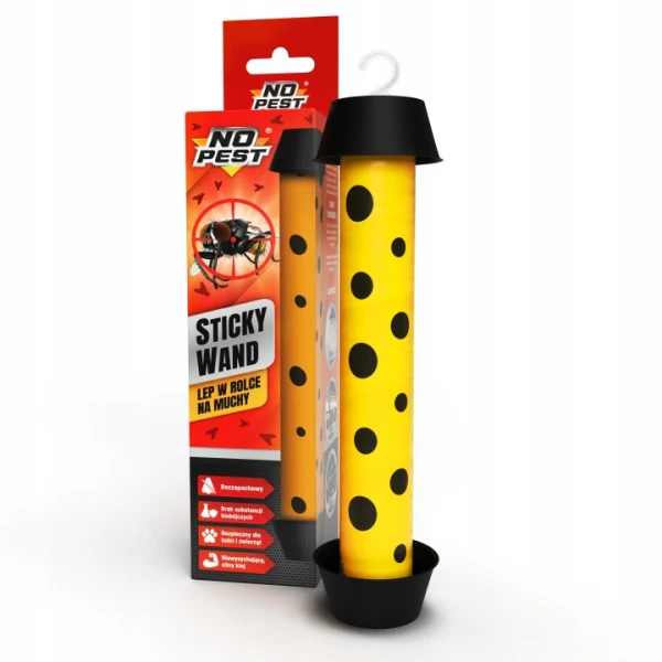 Lepowa Pułapka na muszki owocówki Sticky Wand No Pest® z wabikiem 200ml