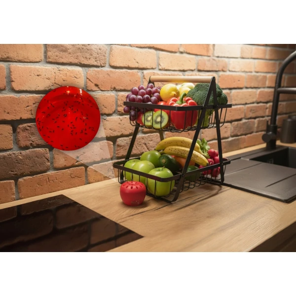 Pułapka na muszki owocówki jabłuszko No Pest® z wabikiem + żółte lepy Plant Guard No Pest® 15 sztuk