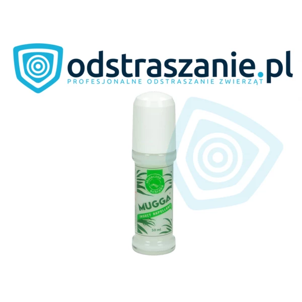 Środek na komary Mugga Roll on. DEET na komary 20%.Preparat na kleszcze.